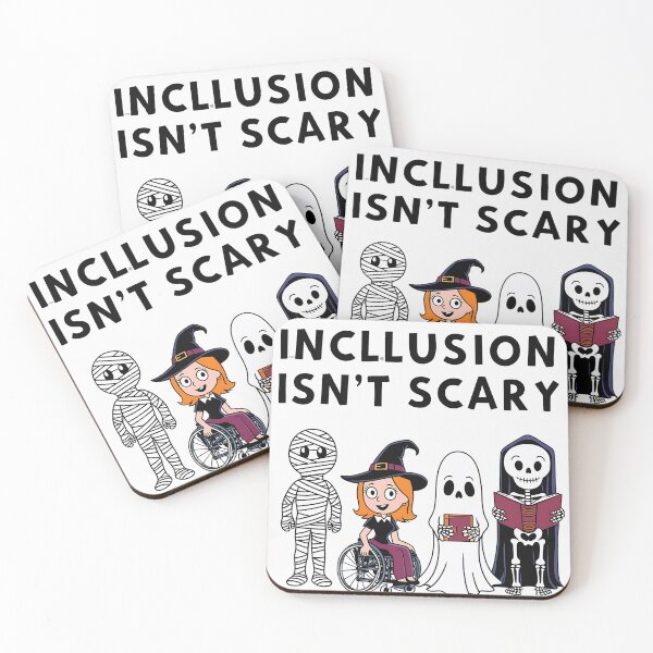 Item preview, Inclusion Isn't Scary Halloween Costume Mummy Ghost Boo designed and sold by Hotshots Design.
