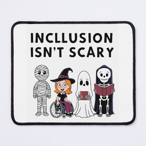 Item preview, Inclusion Isn't Scary Halloween Costume Mummy Ghost Boo designed and sold by Hotshots Design.
