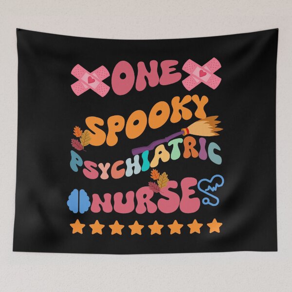 Item preview, Psychiatric Nurse - One Spooky Psychiatric Nurse - Funny Halloween for Psychiatric Nurse designed and sold by TheInkyOwl-TIO.