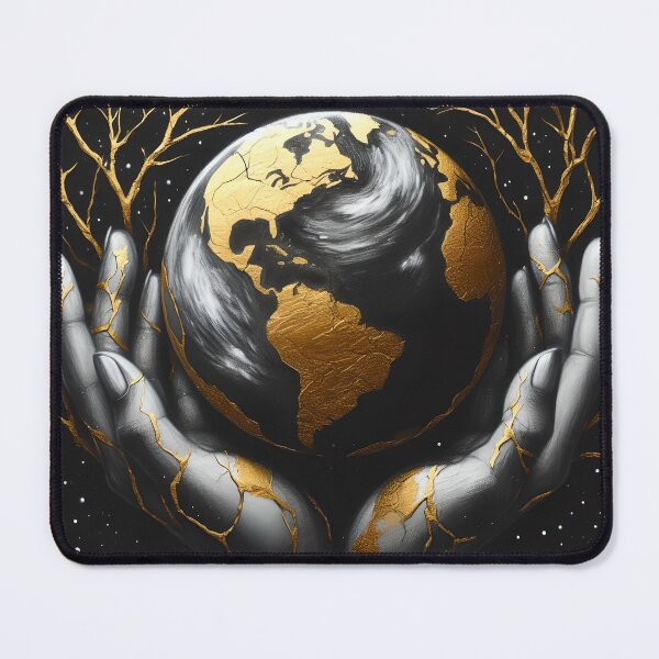 Item preview, Kintsugi Earth, Ai Generated Art designed and sold by ACC .