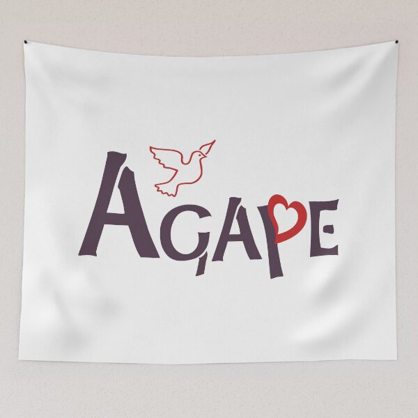 Item preview, Agape In Purple With Heart and Dove designed and sold by Finfell.