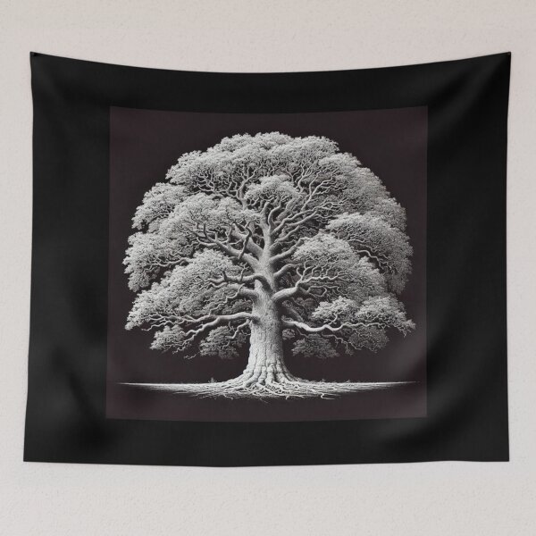 Item preview, Solitary Tree, Black and White designed and sold by Sunrise427.
