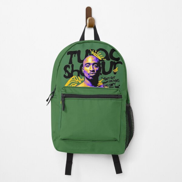 Tupac Amaru Shakur King of newest Rap backpack Smell Proof Compartments