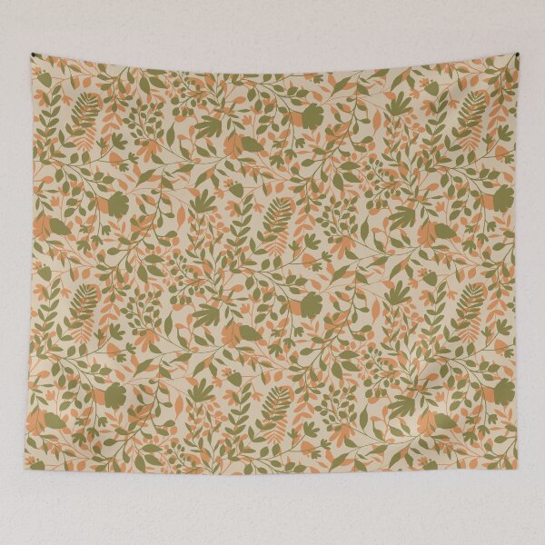 Item preview, Enchanted Foliage Garden Olive Green 5-L designed and sold by MizFlaire.