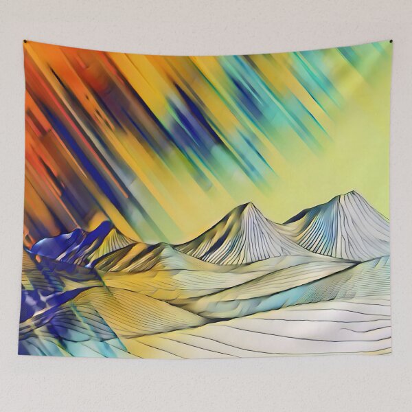 Item preview, Abstract mountains and lines designed and sold by clarazen.