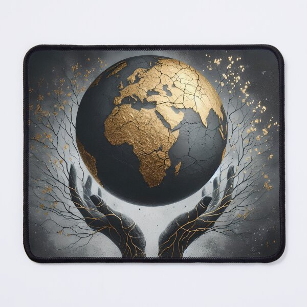 Item preview, Kintsugi Earth, Ai Generated Art designed and sold by ACC .
