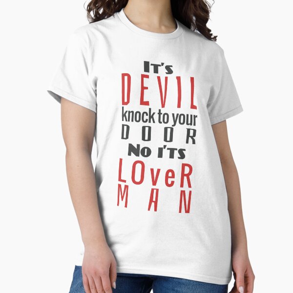 It's Devil Knock Too Your Door - Valentine's Humor Gift Classic T-Shirt