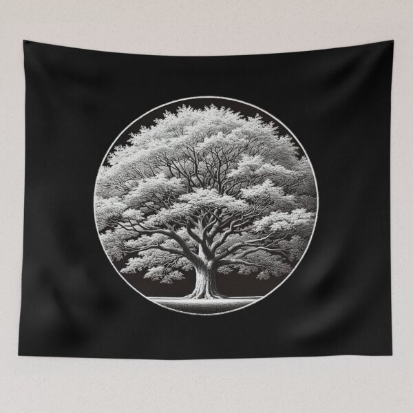Item preview, Solitary Tree, Black and White designed and sold by Sunrise427.