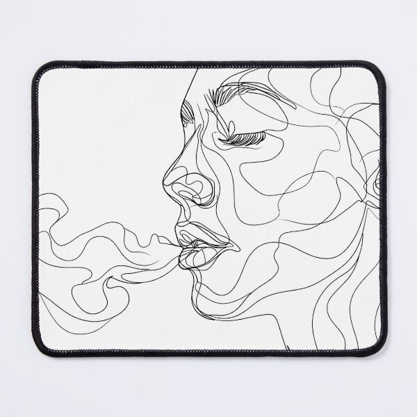 Item preview, Minimalist Line - Exhaling Smoke designed and sold by KootenayDesigns.