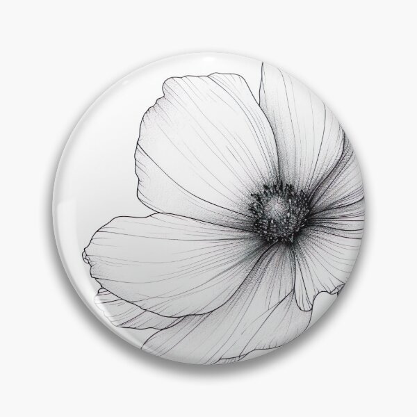 Item preview, Minimalist Line - Flower designed and sold by KootenayDesigns.
