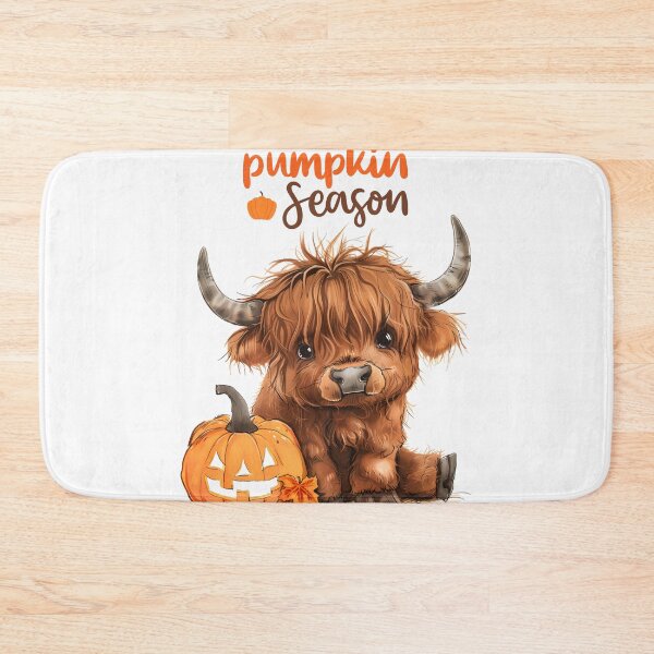 Item preview,  Pumpkin and cow, bull, little bull, halloween in the Country,  Halloween farm designed and sold by KolorellaS.