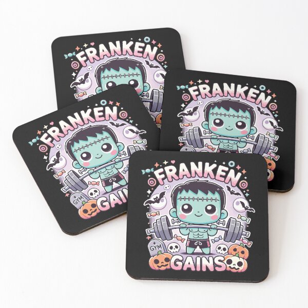 Item preview, Franken Gains - Funny Frankenstein Halloween Gym Workout designed and sold by chantastical.