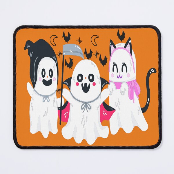 Item preview, Adorable Ghost Trio Halloween graphics – Fun Ghost Costume Design for Kids and Adults designed and sold by nouradesinger.