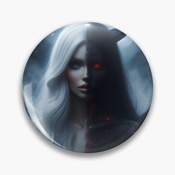 Item preview, Half angel half demon girl designed and sold by GalleryBrisArt.