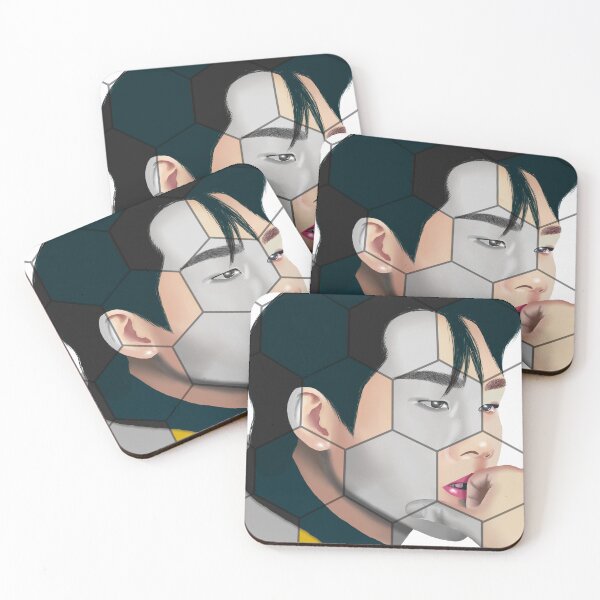 Item preview, Monsta X Jooheon honeycomb drawing designed and sold by fayetheartist.
