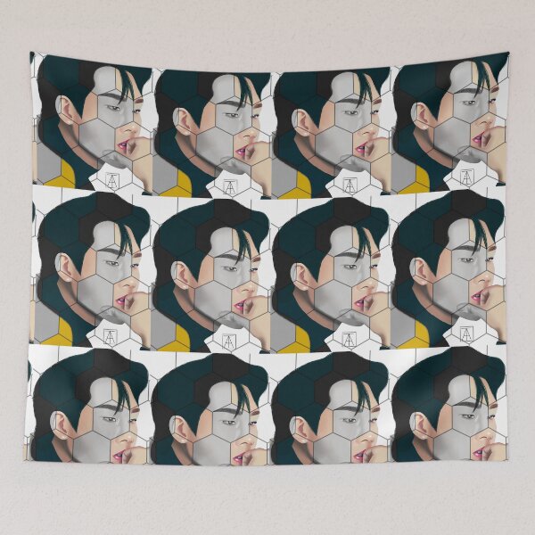 Item preview, Monsta X Jooheon honeycomb drawing designed and sold by fayetheartist.