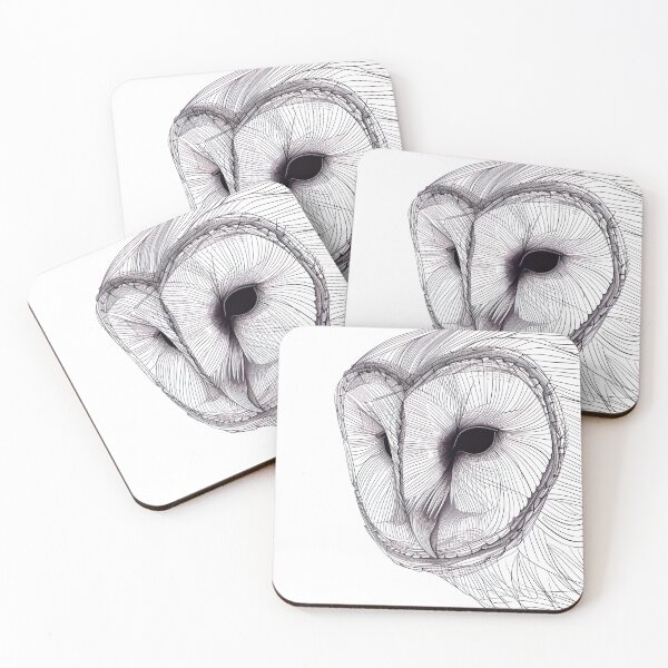 Item preview, Minimalist Line - Owl Face designed and sold by KootenayDesigns.