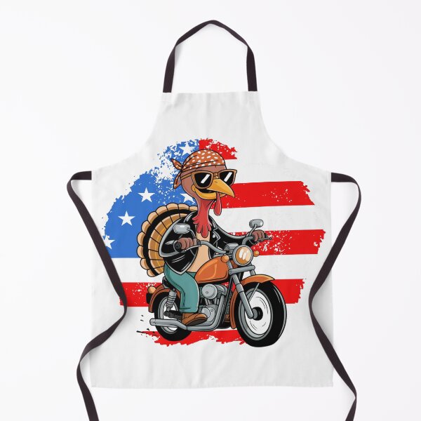 Item preview, Turkey on Bike, Funny Thanksgiving Vacation Turkey on Motorbike, designed and sold by KolorellaS.