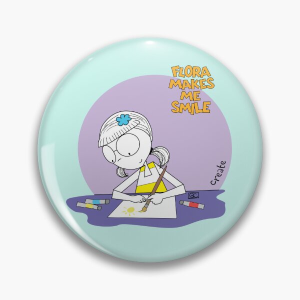 Item preview, FLORA MAKES ME SMILE - CREATE designed and sold by ThePencilCircle.