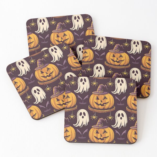 Item preview, Pumkpins and Ghosts pattern designed and sold by Angry Swan Designs.
