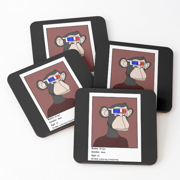 Item preview,  Monkey Mugshot designed and sold by Bad Signal Studios .