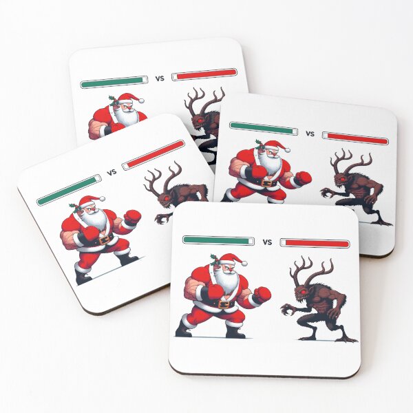 Item preview, Santa VS Krampus designed and sold by WonderfulWacky.