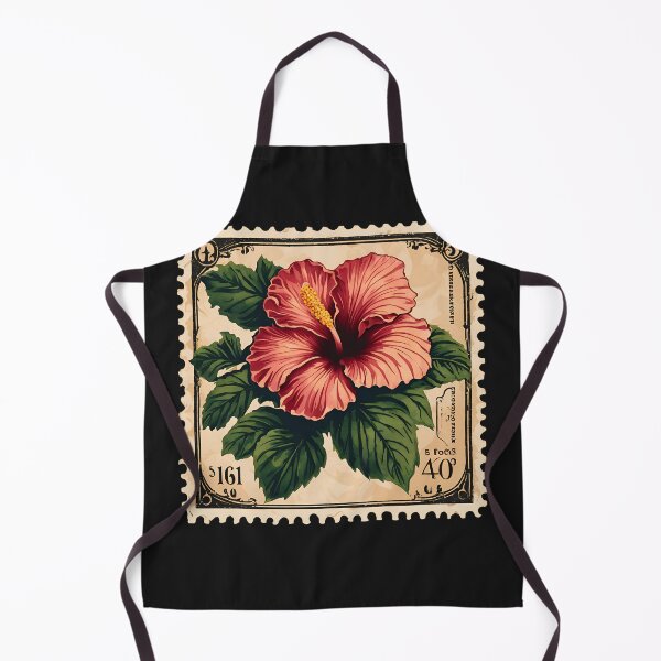 Item preview, Tropical Elegance: The Hibiscus Vintage Stamp designed and sold by Vintagestamps.