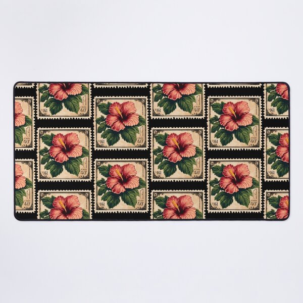 Item preview, Tropical Elegance: The Hibiscus Vintage Stamp designed and sold by Vintagestamps.