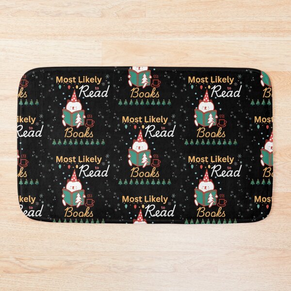 Item preview, Most Likely To Read Books - Funny Christmas Cat  designed and sold by Cat Stories.