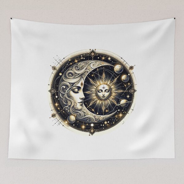 Item preview, Mystical Moon Art – Celestial Watercolor Design for T-Shirts, Mugs, Stickers & Home Decor designed and sold by artedigital99.