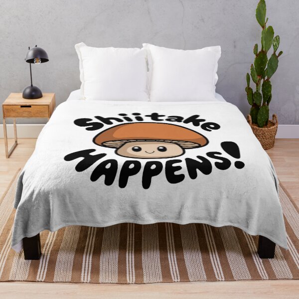 Item preview, Shiitake Happens! Cute Mushroom Pun designed and sold by PMCreative.