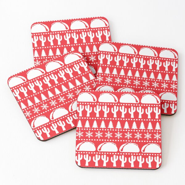Item preview, Tacos Ugly Christmas Sweater Pattern designed and sold by HotHibiscus.