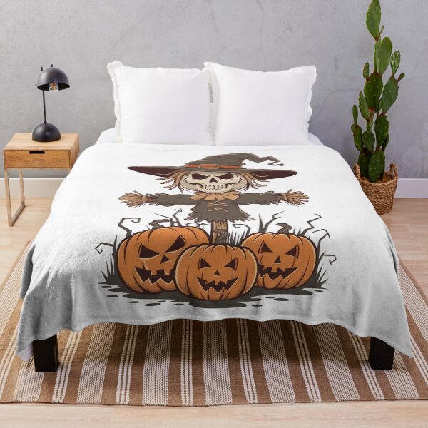 Item preview, Halloween Scarecrow and Pumpkins designed and sold by Angry Swan Designs.