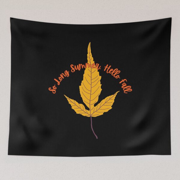 Item preview, Vibrant Yellow Fall Time Leaf Text Design designed and sold by Artistic  Touch.