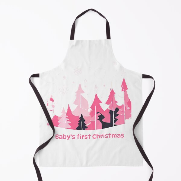 Item preview, Baby's First Christmas Cute Trees Pink Design designed and sold by James Gunn.