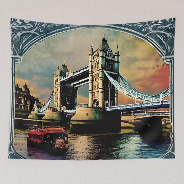 Item preview, London's Legacy: A Vintage London Bridge Stamp designed and sold by Vintagestamps.