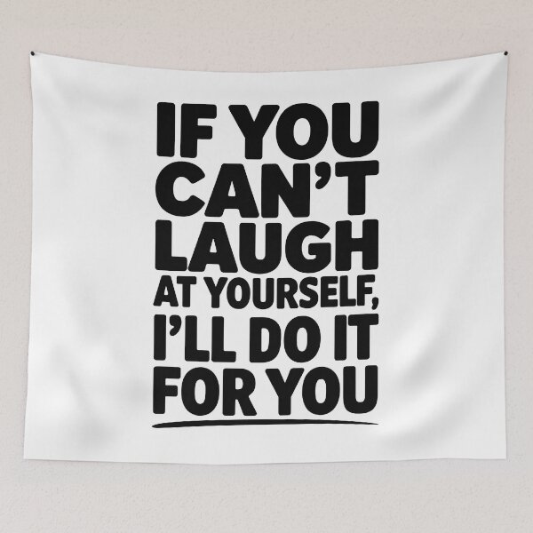 Item preview, If You Can't Laugh At Yourself... designed and sold by Angry Swan Designs.