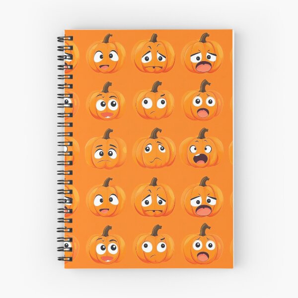Item preview, Cute Grumpy Halloween Pumpkins designed and sold by SimoneBalman.