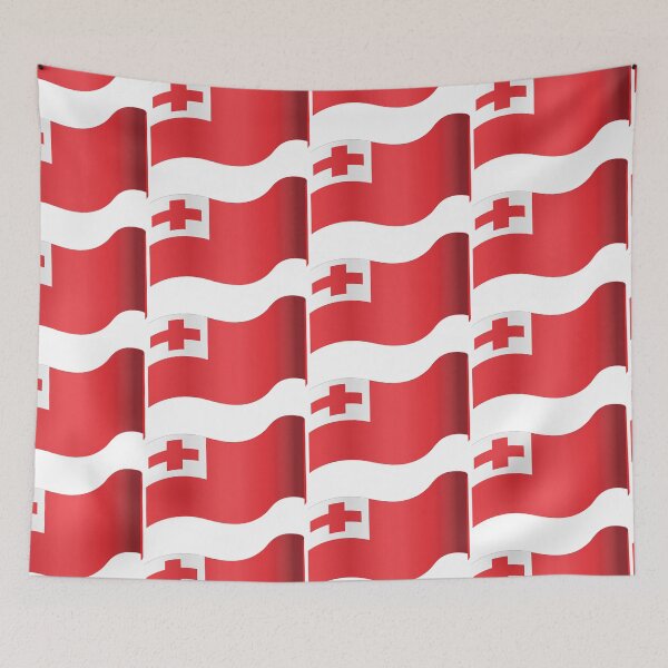 Item preview, Tonga Flag designed and sold by HarveyHandcraftsandDesigns.