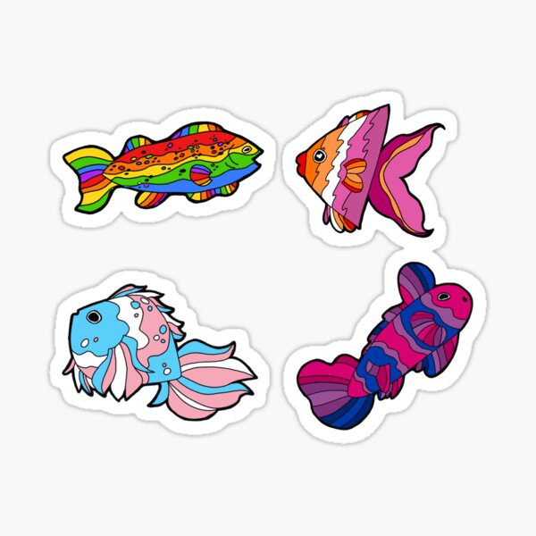 pride fish Sticker