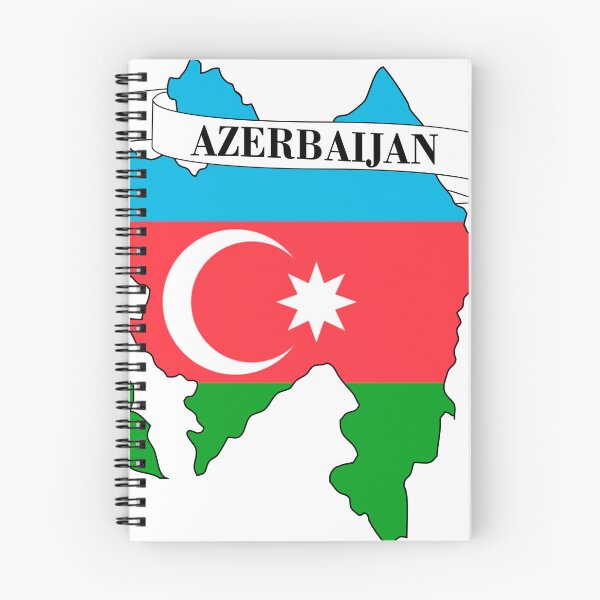 Item preview, azerbaijan flag map designed and sold by visual adventures.