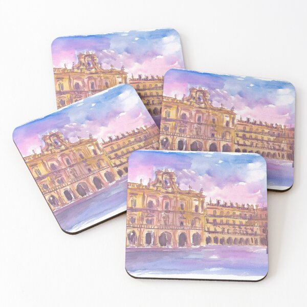 Item preview, Salamanca Plaza Mayor Early Evening in Castile and León designed and sold by artshop77.