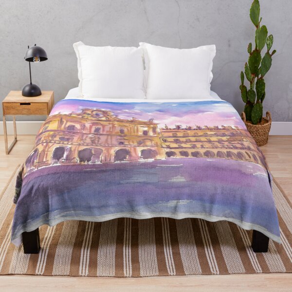 Item preview, Salamanca Plaza Mayor Early Evening in Castile and León designed and sold by artshop77.