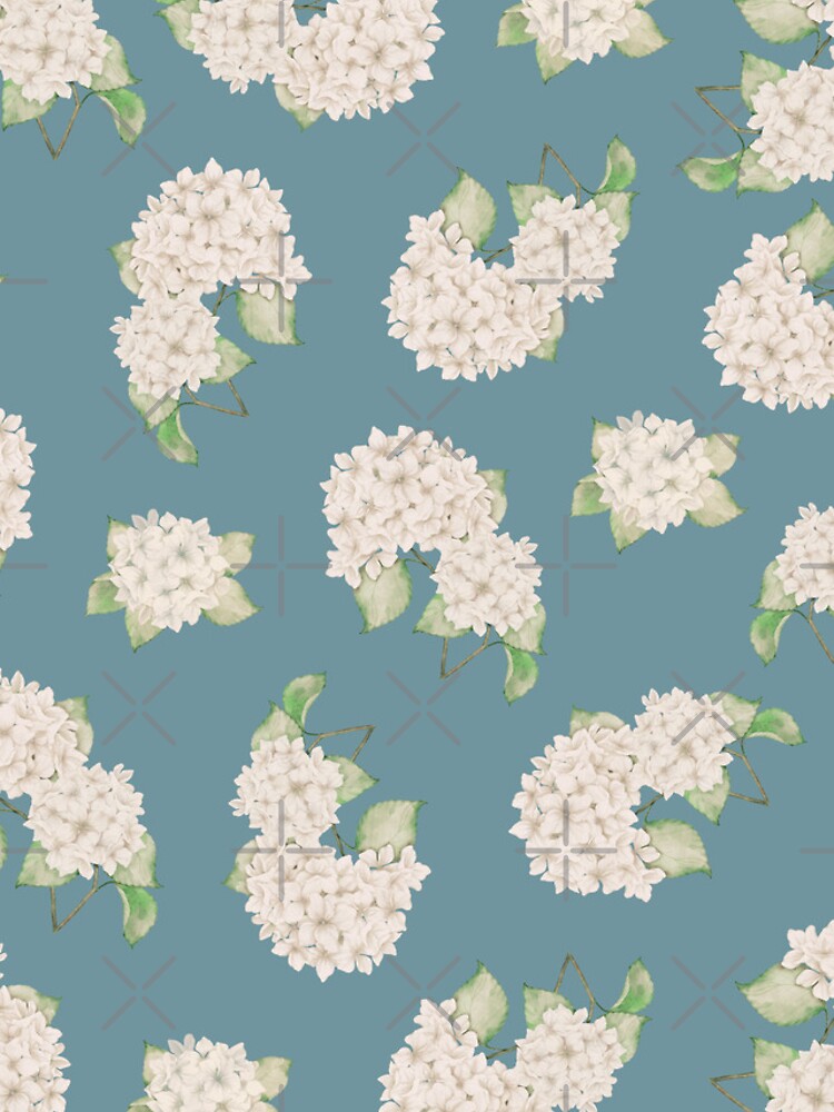 Thumbnail 4 of 4, iPhone Case, White Hydrangea Pattern designed and sold by InGFocus.
