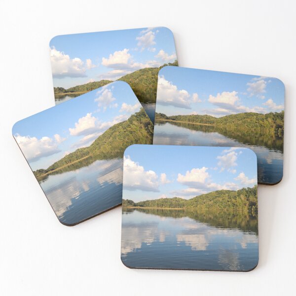 Item preview, Chattahoochee River Reflecting Autumn Trees designed and sold by asher-rose-fox.