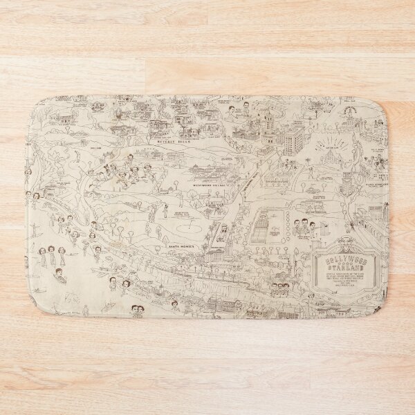 Item preview, Hollywood Star Map 1937 designed and sold by dead82.