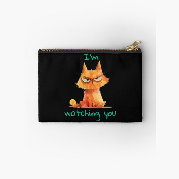 Item preview, Orange cat I'm watching you designed and sold by MatysDesign.