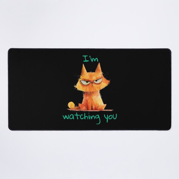 Item preview, Orange cat I'm watching you designed and sold by MatysDesign.