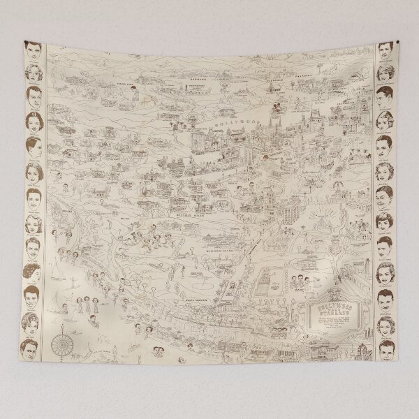 Item preview, Hollywood Star Map 1937 designed and sold by dead82.