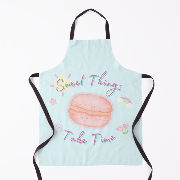 Item preview, Sweet Things Take Time - Cute Pastel Macaron Motivational Design designed and sold by manojoly.